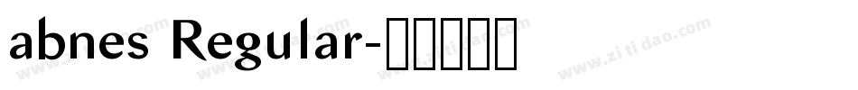 abnes Regular字体转换